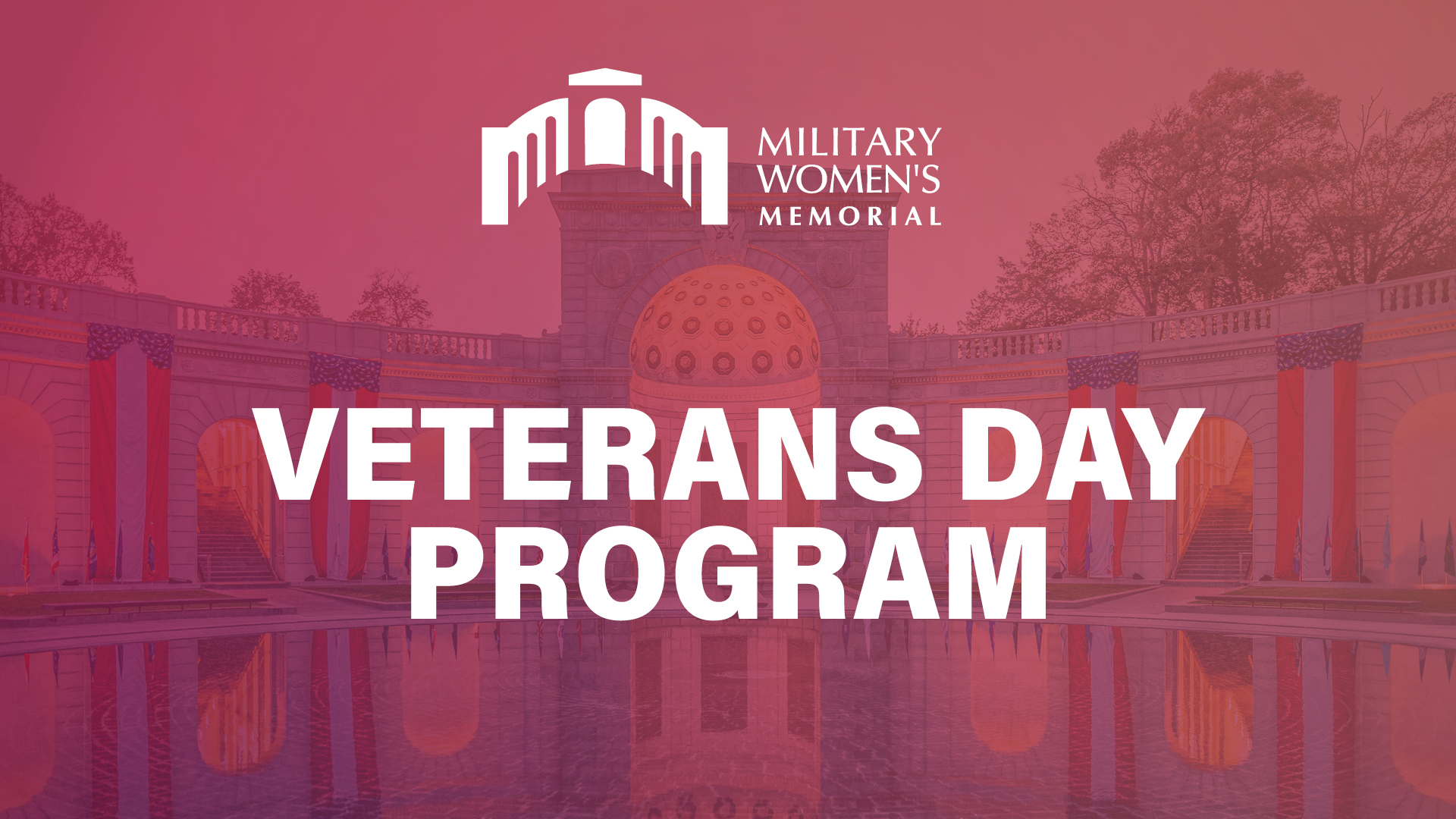 Veterans Day Program banner.