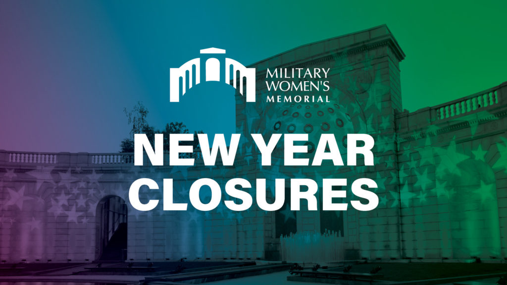 New Year Closures with a picture of the Memorial in the background