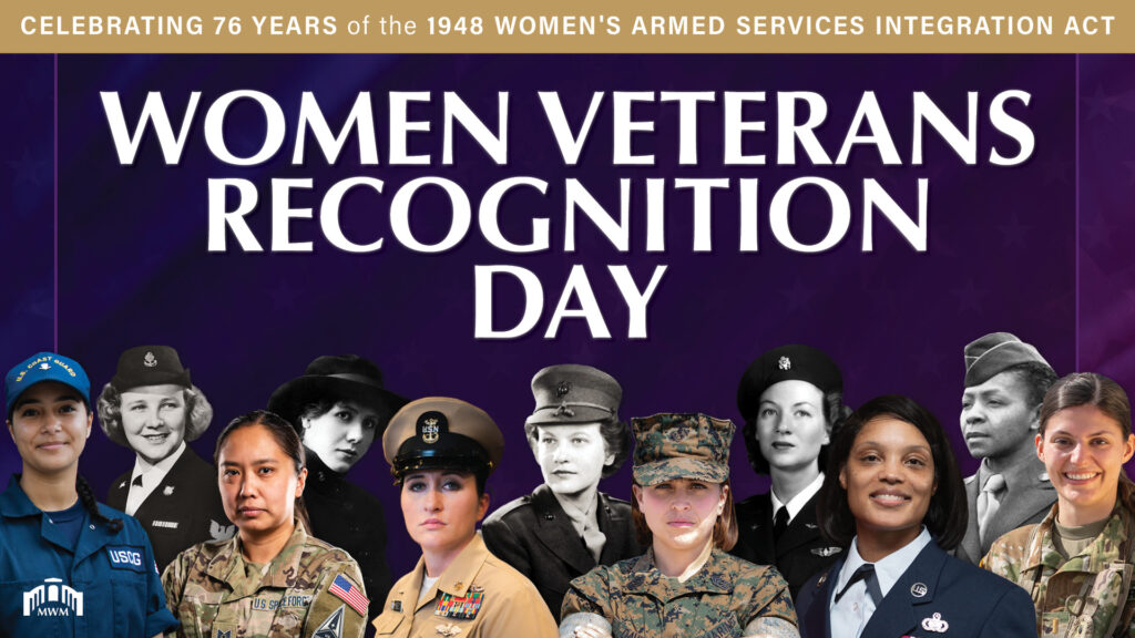 Women Veterans Recognition Day. Showing a selection of women in uniform.