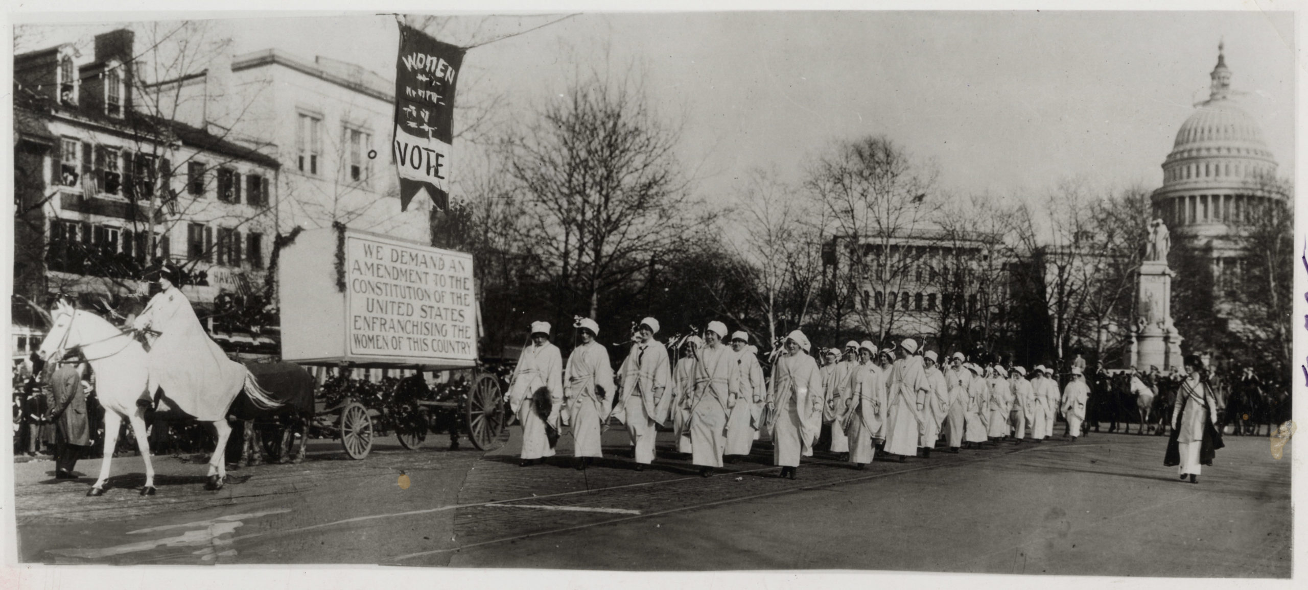 Women Marching in Suffrage Parade, Washington, DC, 1913 from National Archives