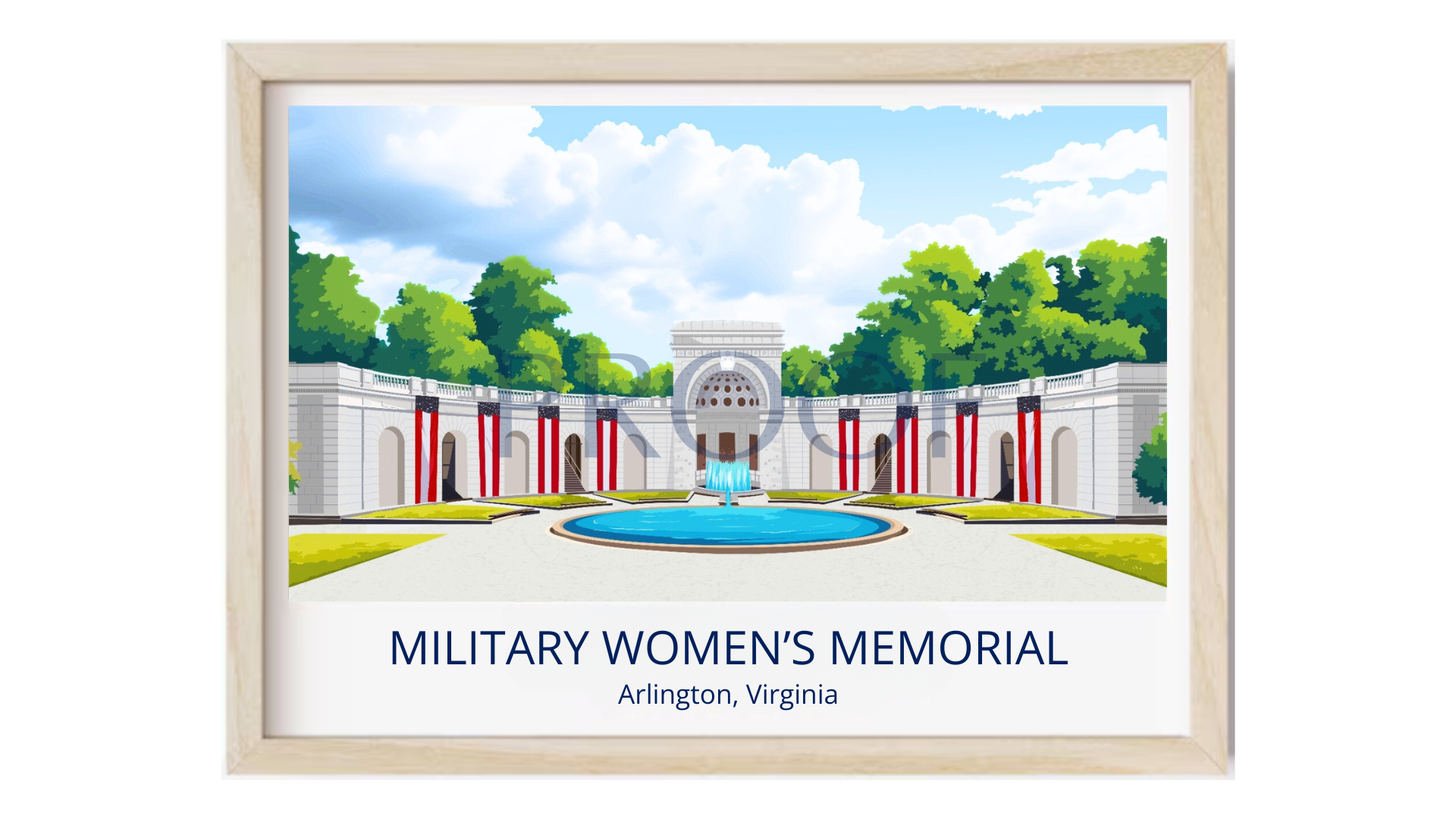 Military Women's Memorial, Arlington, VA - poster of the memorial