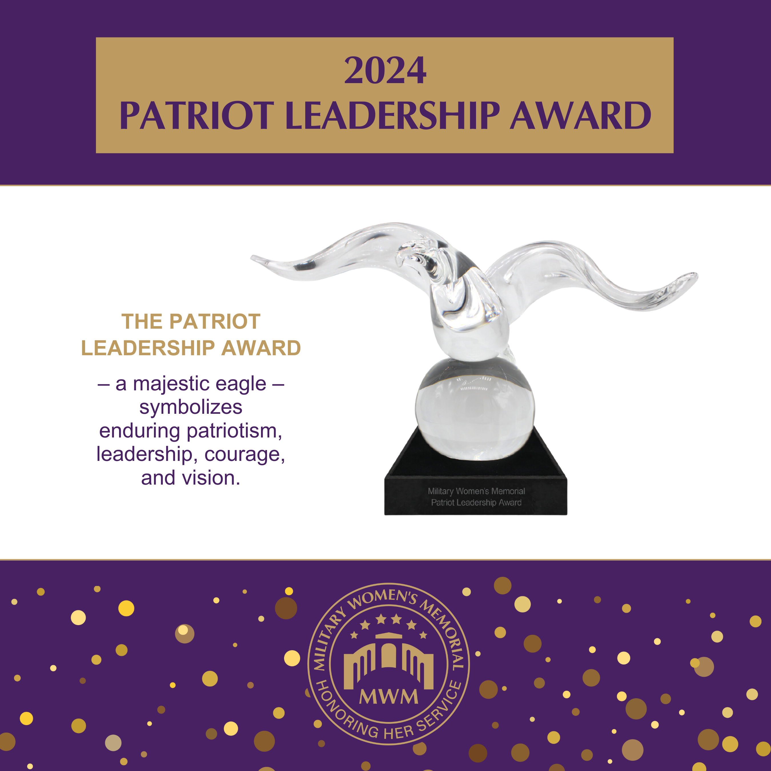 2024 Patriot Leadership Award. Eagle.