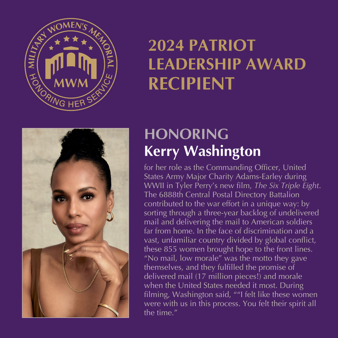 2024 Patriot Leadership Award Recipient - Kerry Washington