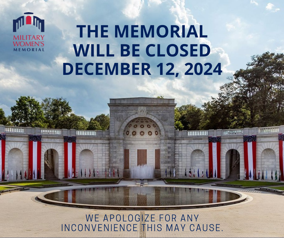 The Memorial will be closed December 12, 2024. We apologize for any inconvenience this may cause.