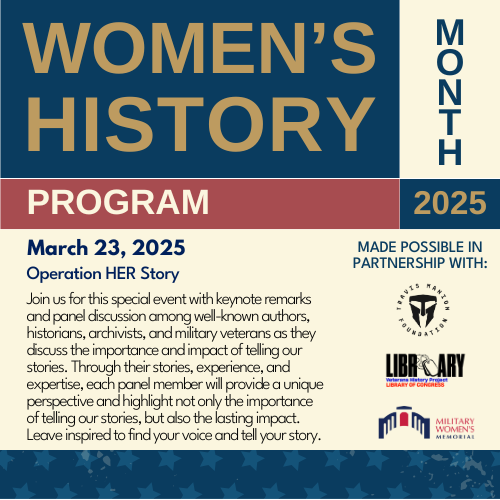 Women's History Month Program - Operation HER Story. March 23, 2025