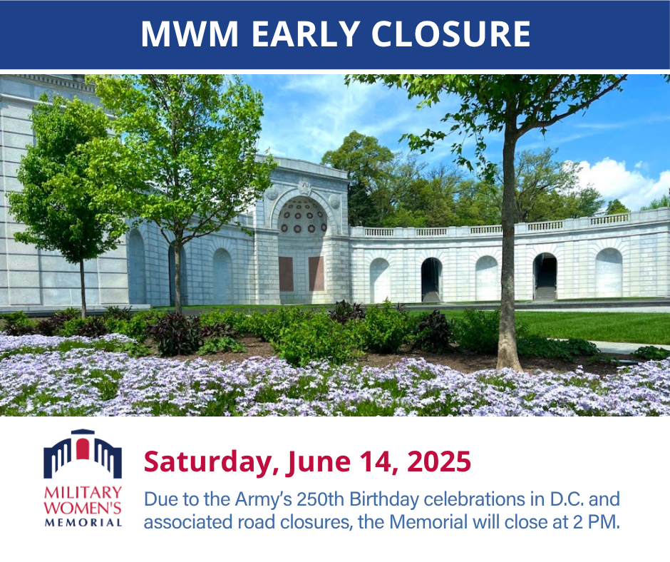 June 14 Early Closure - The Memorial will close at 2PM.